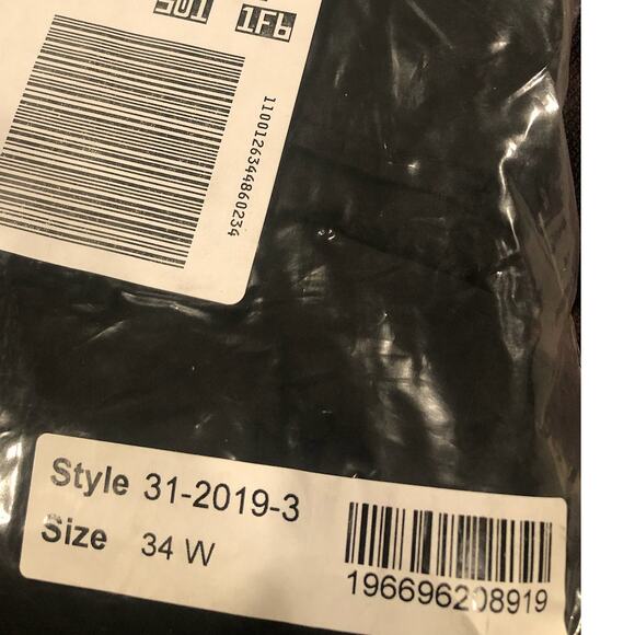 NWT NEW Black Cotton Trousers Liz Claiborne Liz + Me‎ Plus Size 34W 5X - Picture 2 of 9